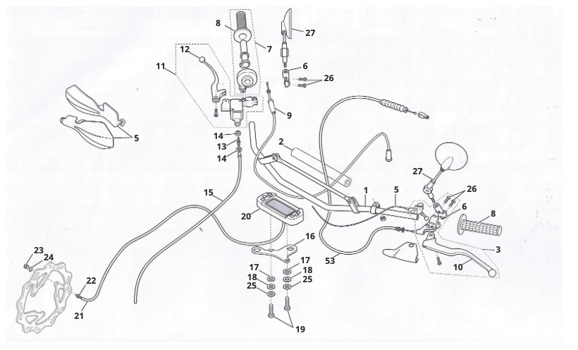D9kerXI1pG_9 - commandes (CABALLERO 125-200 LIQUID COOLED (MY 2008 : 2009 REGOLARITà COMPETIZIONE : MOTARD COMPETIZIONE).png